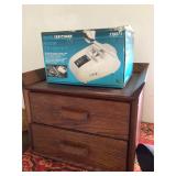 CRAFTSMAN SHARPENER, WOODEN 2 drawer CABINET