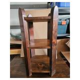 PINE THREE TIERED PLANT STAND/ SIDE TABLE