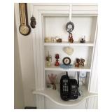 MINITURES ON SHELVES, Owls, Kokeshi dolls, & more