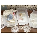 VINTAGE HANDMADE CROCHET DOILIES MYSTERY LOT