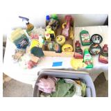 CAR CARE PRODUCTS, and TUB w/ Lid of RAGS