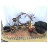 PRIMITIVE VARIETY, LIGHTS, and RUG