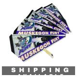 Set of 5 Muskegon Michigan Fury Hockey Pennants