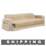 65ï¿½x75.5ï¿½ Cream Waterproof Reversible Sofa Cover