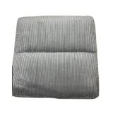 Gray Cushion 30  x 30 Inches Corduroy Seat Pad