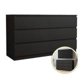 Modern 6-Drawer Dresser with Deep Drawers