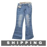 Women's Light Wash High-Waisted Flare Jeans Small