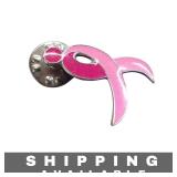 Breast Cancer Awareness Pink Ribbon Pin Badge