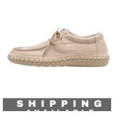 Beige Casual Menï¿½s Lace Up Loafers Size 11