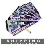 Set of 5 Muskegon Michigan Fury Hockey Pennants