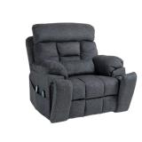 Gray Lift Recliner Chair with Heat & Massage NIB