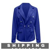 Blazer Double Breasted Long Sleeve Jacket  M/L New