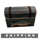 8 Inches Vintage Style Wooden Tackle Box