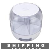 Cereal Dispenser Rotatable 6-Grid Rotating NIB