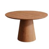 Natural Wood Circular Dining Table Wooden Top NIB