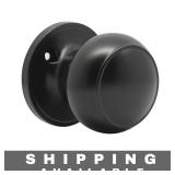 Flat Ball Single Dummy Door Knob Handles Black