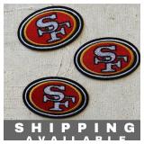 Lot of 3 Patches Embroidered San Francisco 49ers