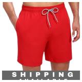 Swim Trunks Quick Dry Beach Shorts Big Red 2XL New