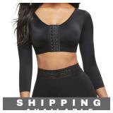 Long Sleeved Black Half Shirt Size Small