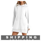 Hoodie Dress Oversized Long Sleeve Pullover S New