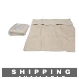 Set of 2 Beige Cushion Covers 18 x 18 Inches