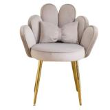 Modern Petal Velvet Side Chair 26 x 32 x 31 Inches