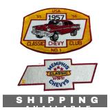 Embroidered Patches Chevy Club & Memphis Chevy New