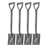 Lot of 4 Camp Spade Shovels w/ D-Handle New