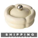 10 Jewelry Jar trinket Boxes w/ Lid Ceramic Cream