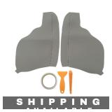 1 Pair Gray Front Car Door Panel Armrest Covers