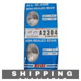 Lot of 2 5 Inch Round Glass Headlamps No. 4000 NIB