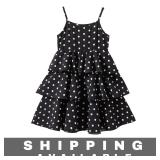 Kids Polka Dot Tiered Dress 120 New