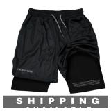 Undeniable Lord's Prayer Black Athletic Shorts M