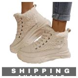 Fuzzy Sneakers GD Womens Cozy Shoes Size US 10 New