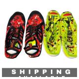 2 Pair Vivay Water Shoes Green & Red Size 7.5