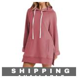 Hoodie Dress Oversized Long Sleeve Pullover S New