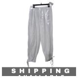 Womens White High Waisted Balloon Pants New