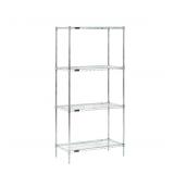 Stationary Wire Shelving Unit Silver New in Box