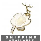 10 Soap Dishes Ceramic Flower & Deer White New