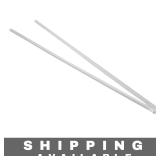 Set of 2  Acrylic Square Rods Transparent Clear
