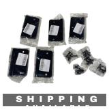 Lot of 5 Door Hinges Matte Black Steel New