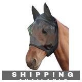 Black Horse Fly Mask for Horse & Cob