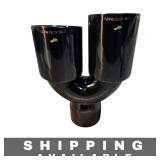 Exhaust Tip Tune Auto Parts Dual Outlet Black NIB