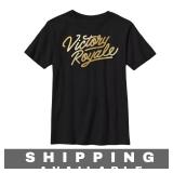 Black Fortnite Victory Royale Youth T-Shirt XL