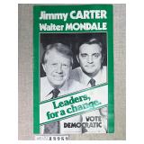 Vintage Carter & Mondale Political Poster