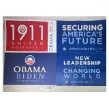 Barack Obama Political Signs Lot of 4