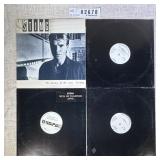 Vinyl Records Sting Set of Four