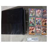 Binder of Football & Basketball Trading Cards