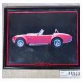 Red Shelby Cobra Car Poster