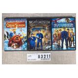 Children's Movies on DVD Set of Three